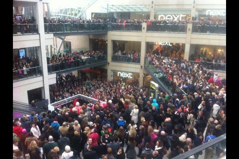 March: Crowds flocked to Trinity Leeds in March as it opened for business in Leeds city centre. Almost half of the brands in the £350m, 1 million sq ft centre were new entrants to Leeds, including Apple, Mango and Superdry.